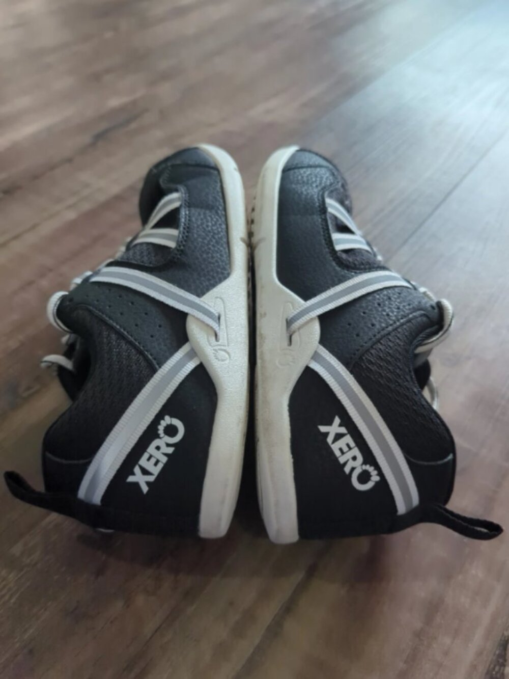 Xero Prio Barefoot Running Shoes Black & White Size 7